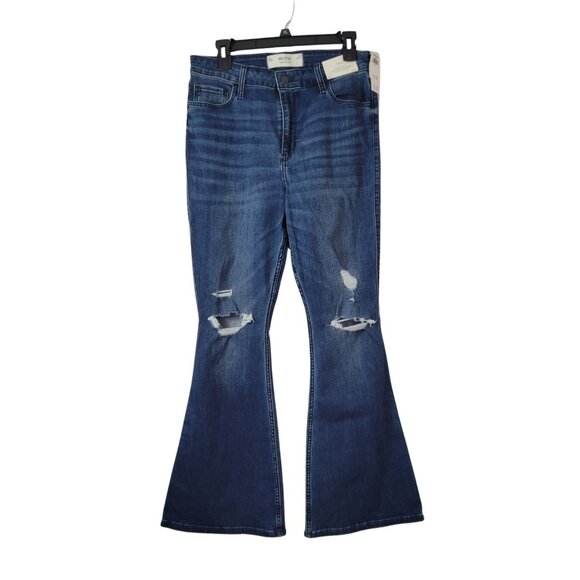 NWT Hollister high-rise Flare jeans. Size 12-R - Picture 2 of 4